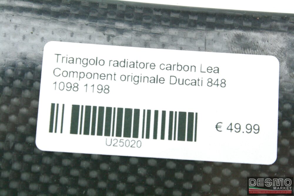 Triangolo radiatore carbonio LeaComponent Ducati 848 1098 1198