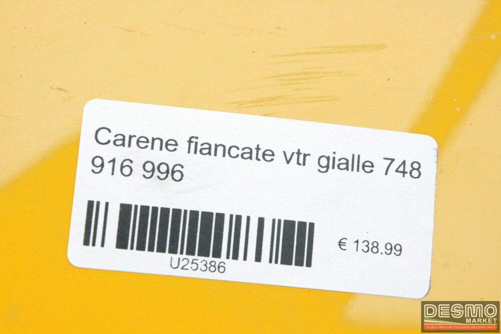 Carene fiancate VTR gialle Ducati 748 916 996