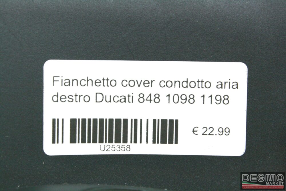 Fianchetto cover condotto aria destro Ducati 848 1098 1198