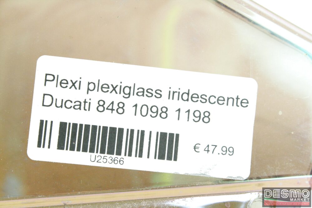 Plexi plexiglass parabrezza iridescente Ducati 848 1098 1198