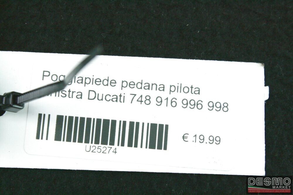 Poggiapiede pedana pilota sinistra Ducati 748 916 996 998