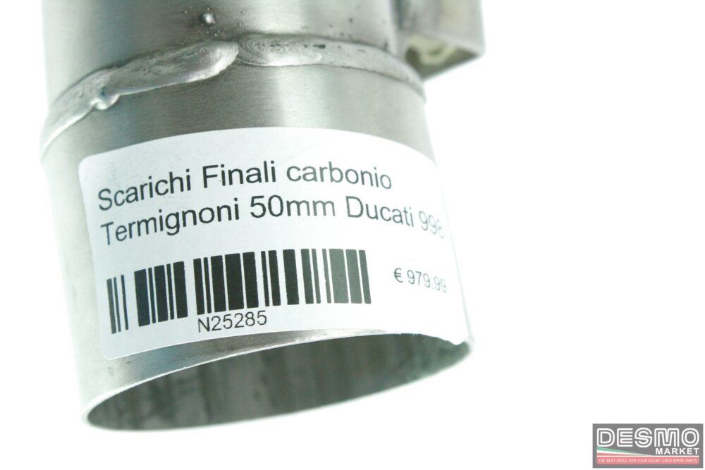 Scarichi finali carbonio Termignoni 50mm Ducati 998