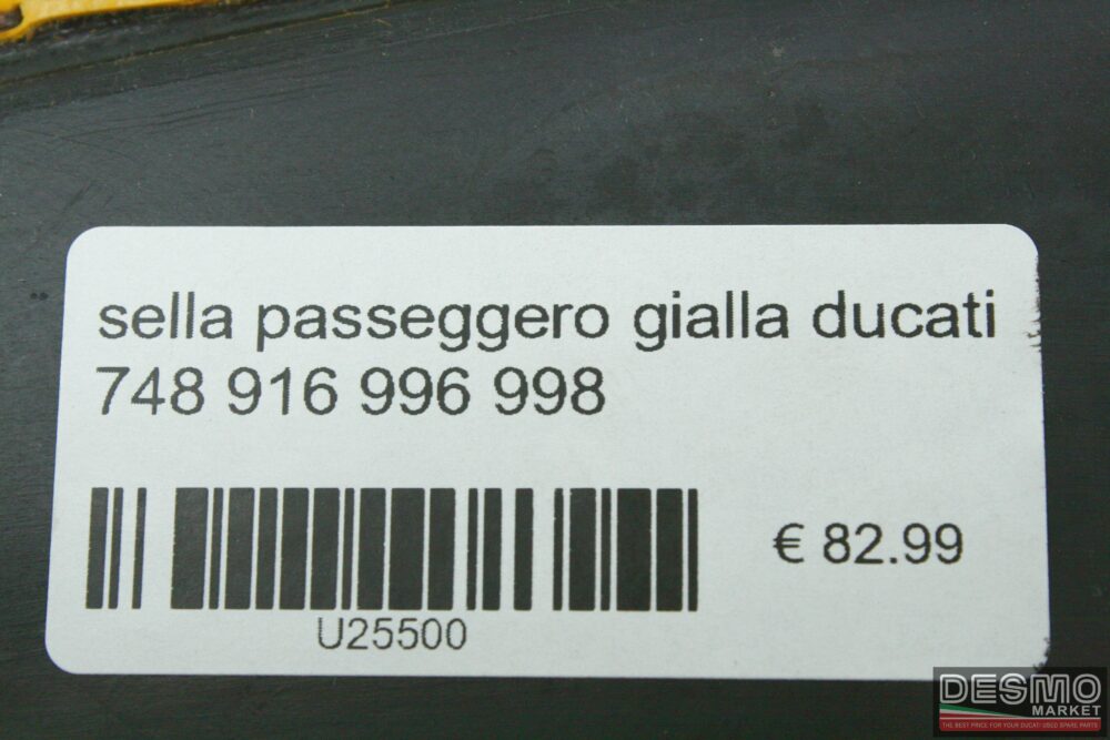 Sella passeggero gialla Ducati 748 916 996 998