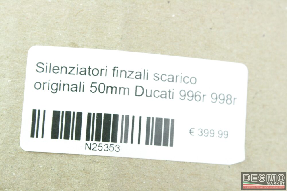 Silenziatori finali scarico originali 50mm Ducati 996r 998r