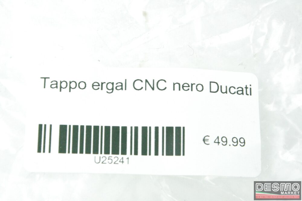 Tappo ergal CNC nero Ducati