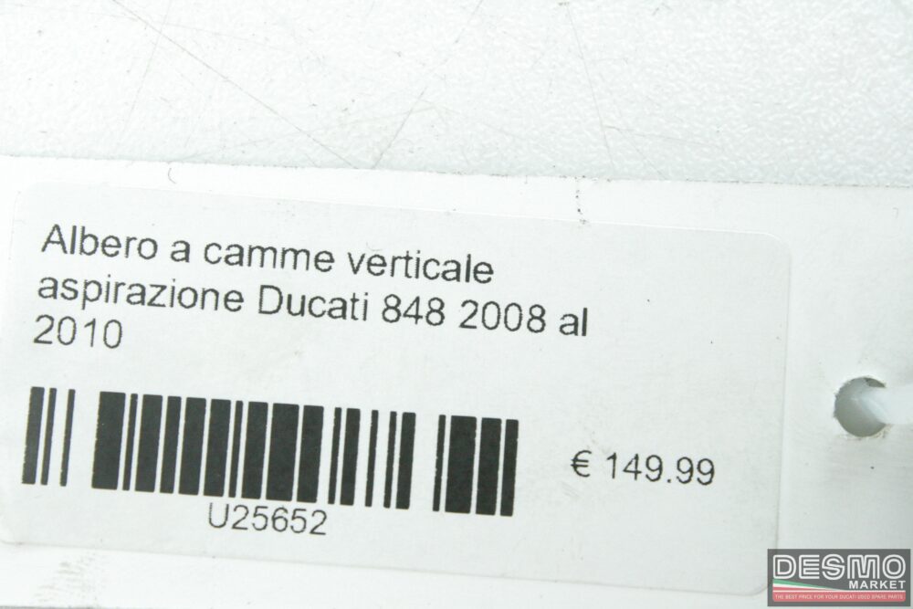 Albero a camme verticale aspirazione Ducati 848 2008 al 2010