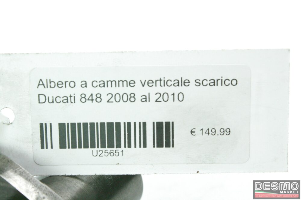 Albero a camme verticale scarico Ducati 848 2008 al 2010