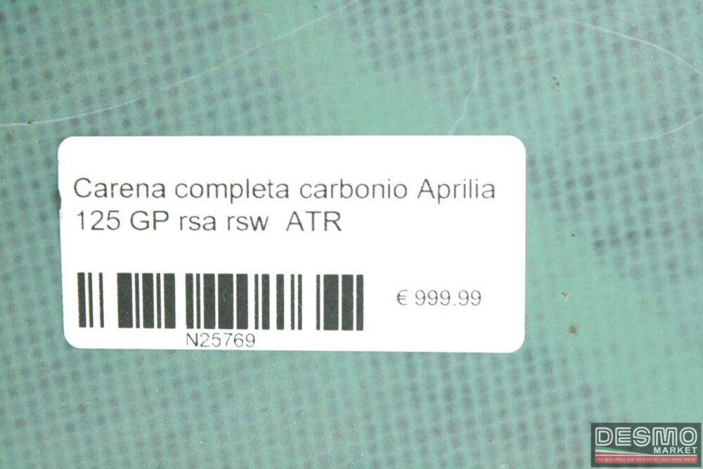 Carena completa carbonio Aprilia 125 GP rsa rsw  ATR