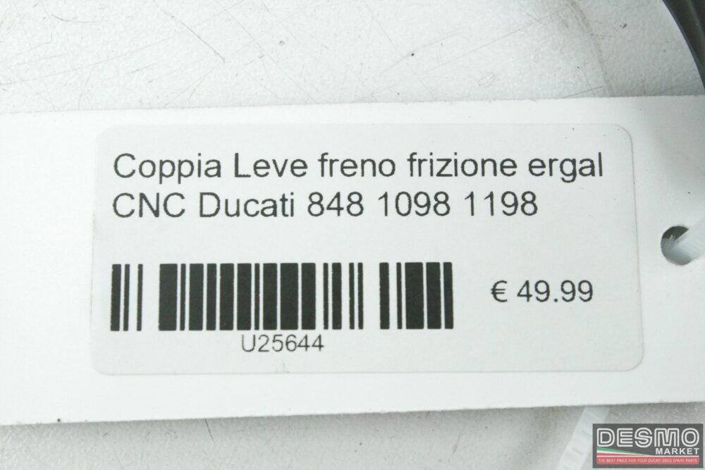 Coppia leve freno frizione ergal CNC Ducati 848 1098 1198