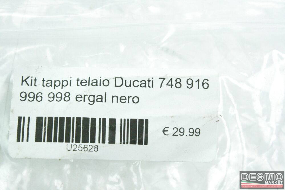 Kit tappi telaio ergal nero Ducati 748 916 996 998