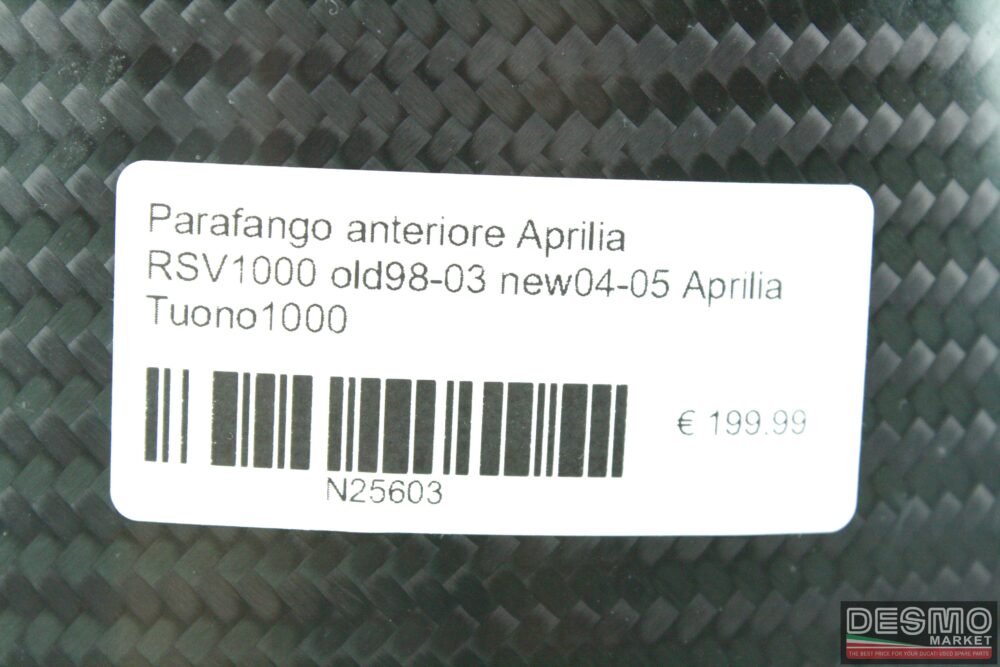 Parafango anteriore Aprilia RSV1000 old98-03 new04-05 Aprilia Tuono1000