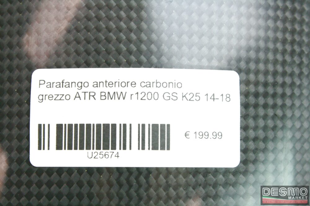 Parafango anteriore carbonio grezzo ATR BMW r1200 GS K25 14-18