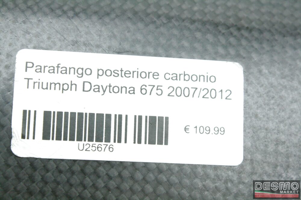 Parafango posteriore carbonio Triumph Daytona 675 2007/2012