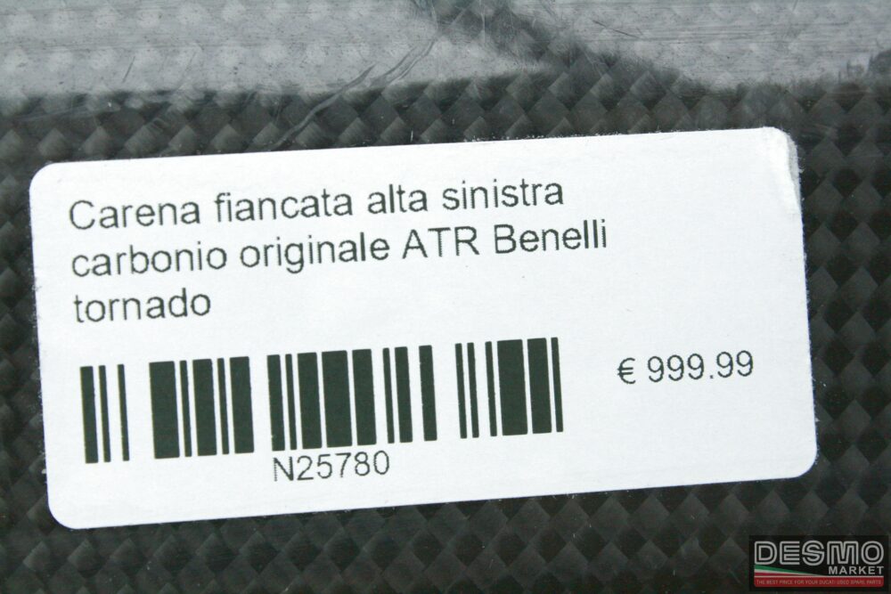 Carena fiancata alta sinistra carbonio originale ATR Benelli Tornado