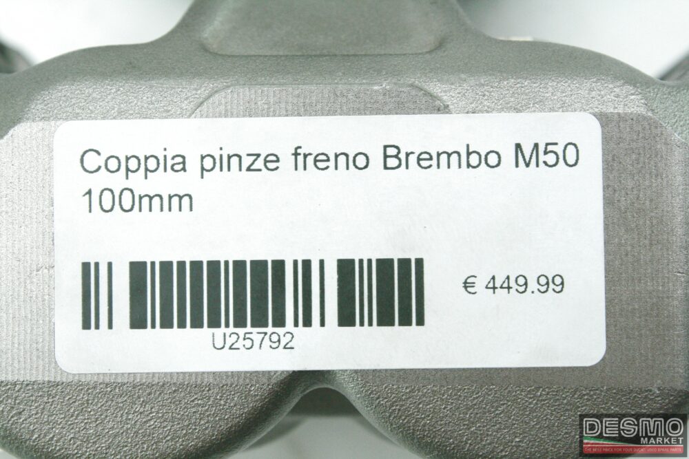 Coppia pinze freno Brembo M50 100mm