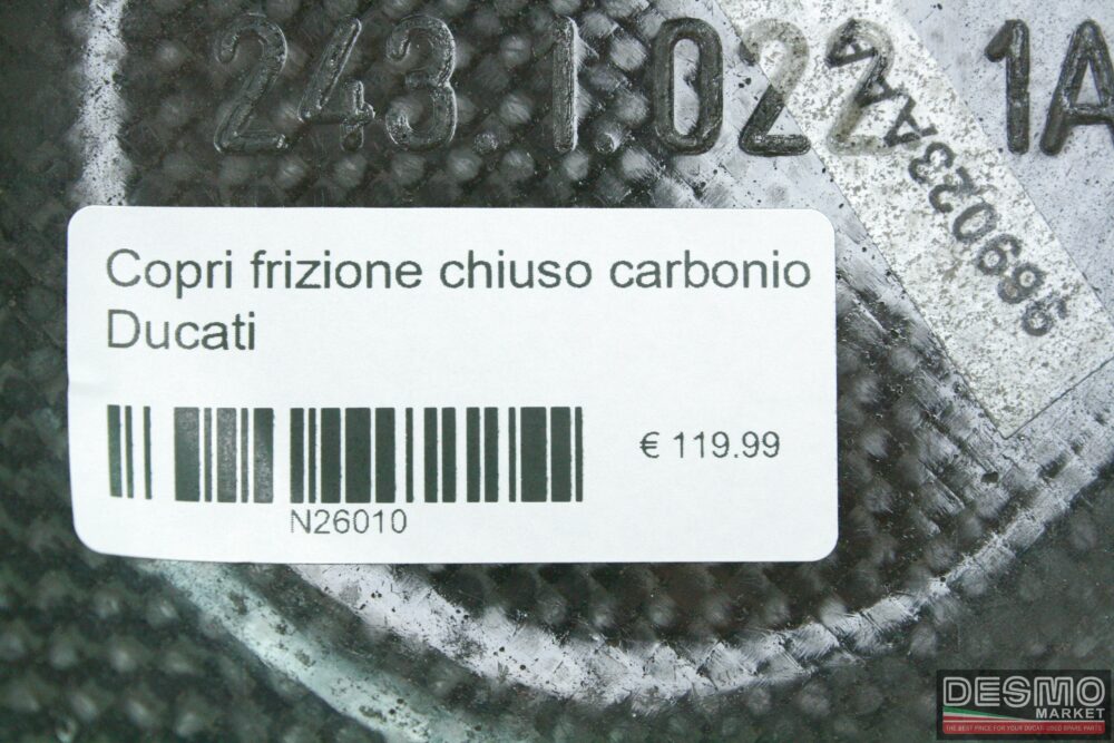 Copri frizione chiuso carbonio Ducati frizione a secco