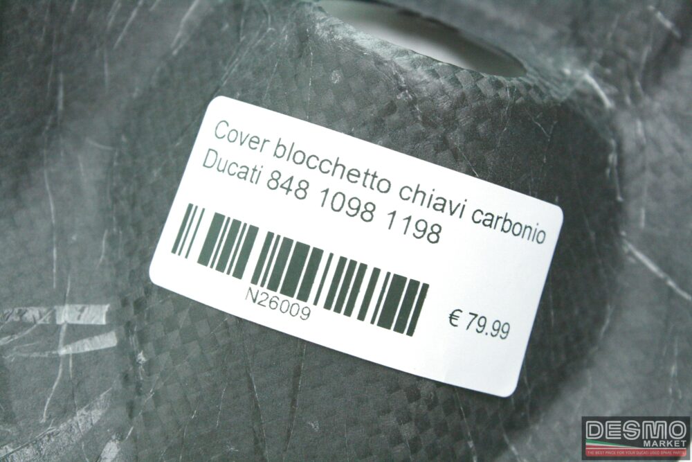 Cover blocchetto chiavi carbonio Ducati 848 1098 1198