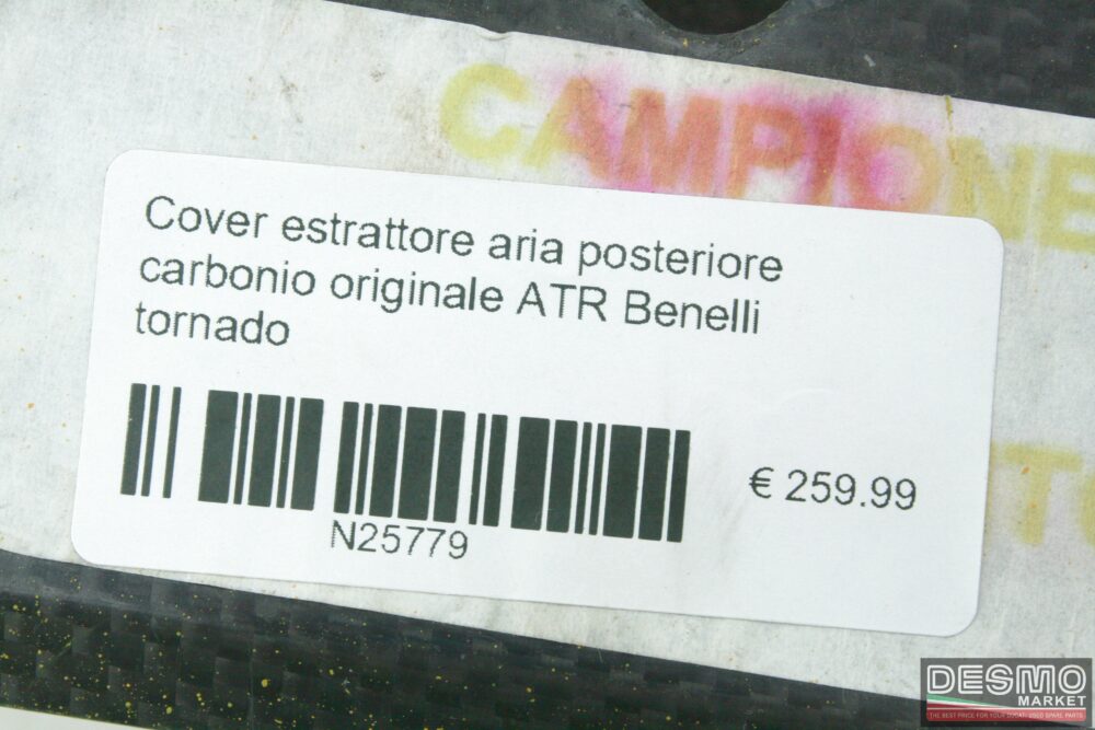 Cover estrattore aria posteriore carbonio originale ATR Benelli Tornado