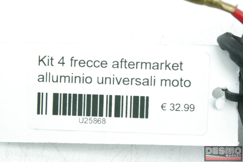 Kit 4 frecce aftermarket alluminio universali moto