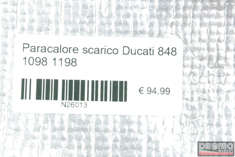 Paracalore scarico carbonio Ducati 848 1098 1198