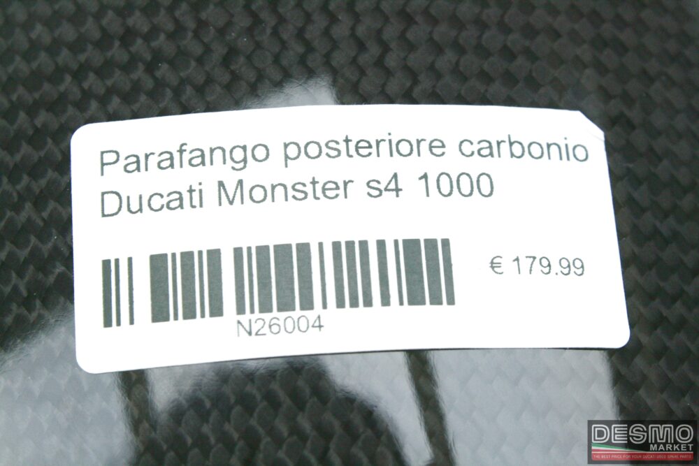 Parafango posteriore carbonio Ducati Monster s4 1000