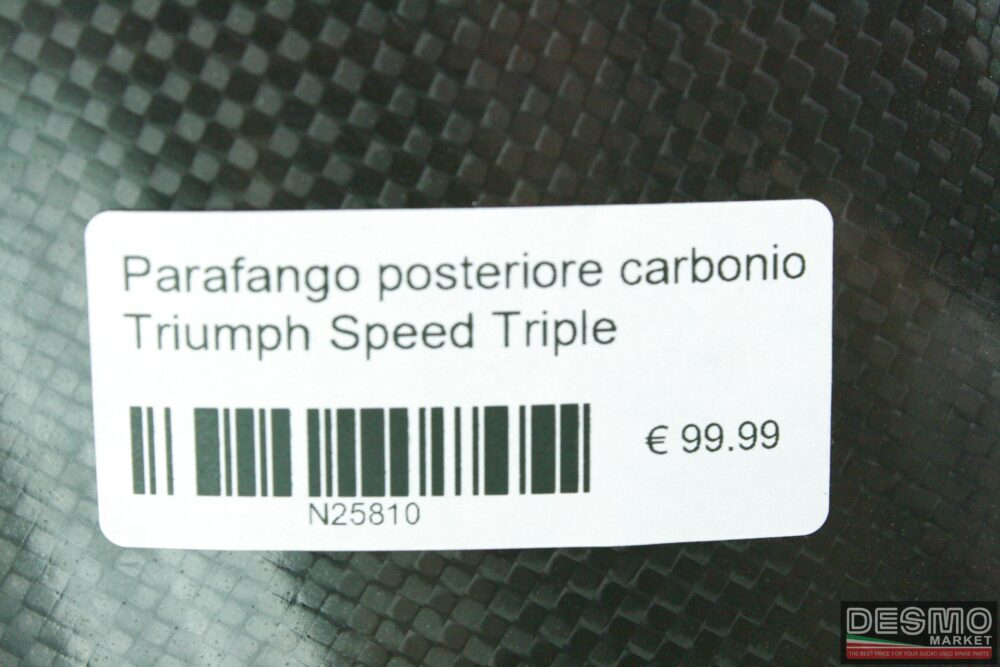 Parafango posteriore carbonio Triumph Speed Triple