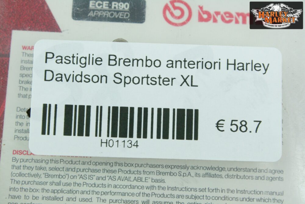 Pastiglie Brembo anteriori Harley Davidson Sportster XL