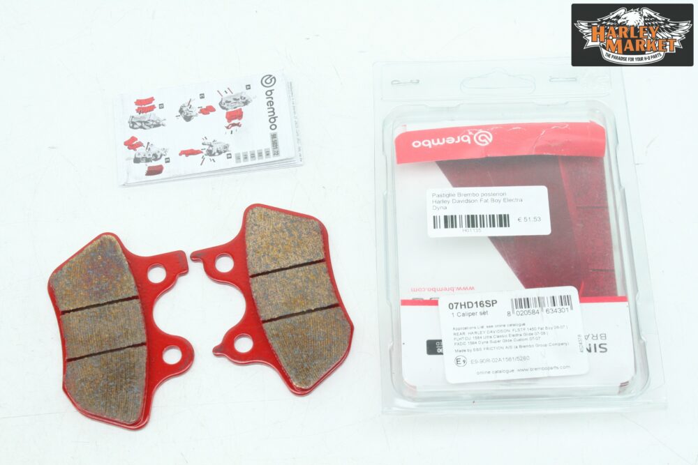 Pastiglie Brembo posteriori Harley Davidson Fat Boy Electra Dyna