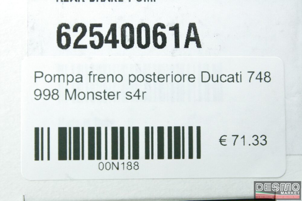 Pompa freno posteriore Ducati 748 998 Monster s4r