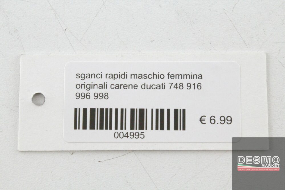 Sganci rapidi maschio femmina carene Ducati 748 916 996 998