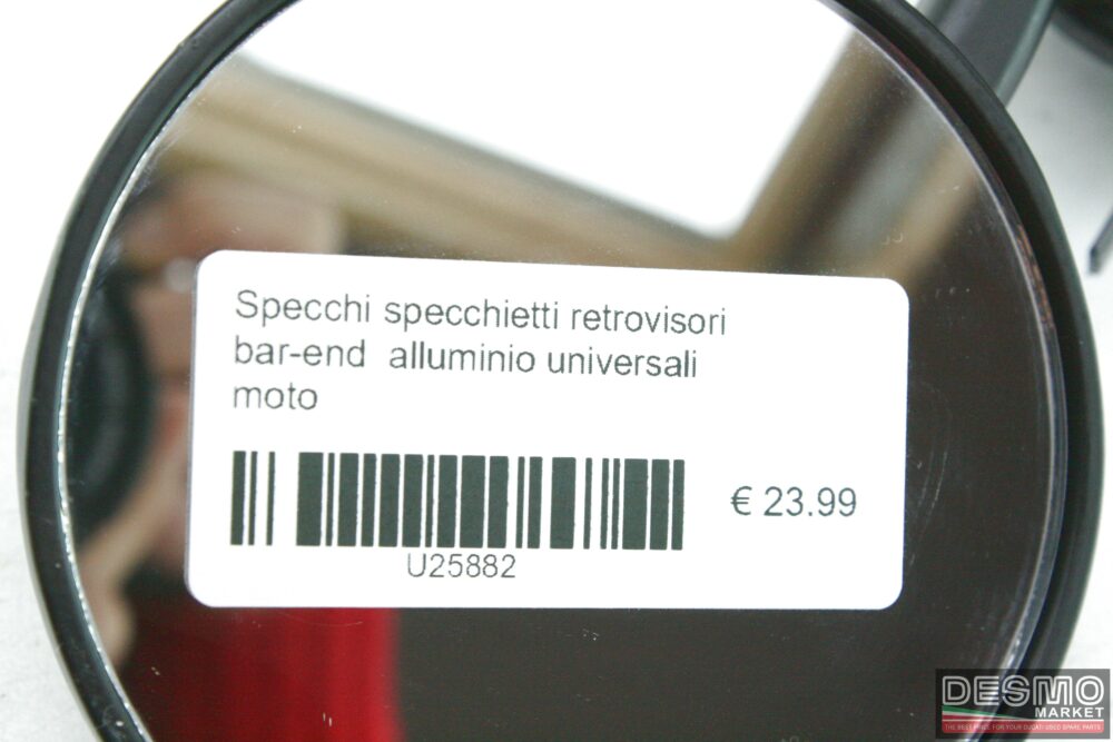 Specchi specchietti retrovisori bar-end  alluminio universali moto