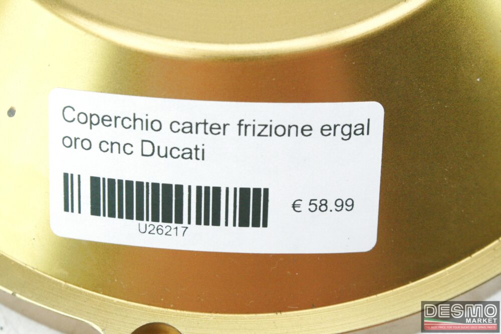 Coperchio carter frizione ergal oro cnc Ducati