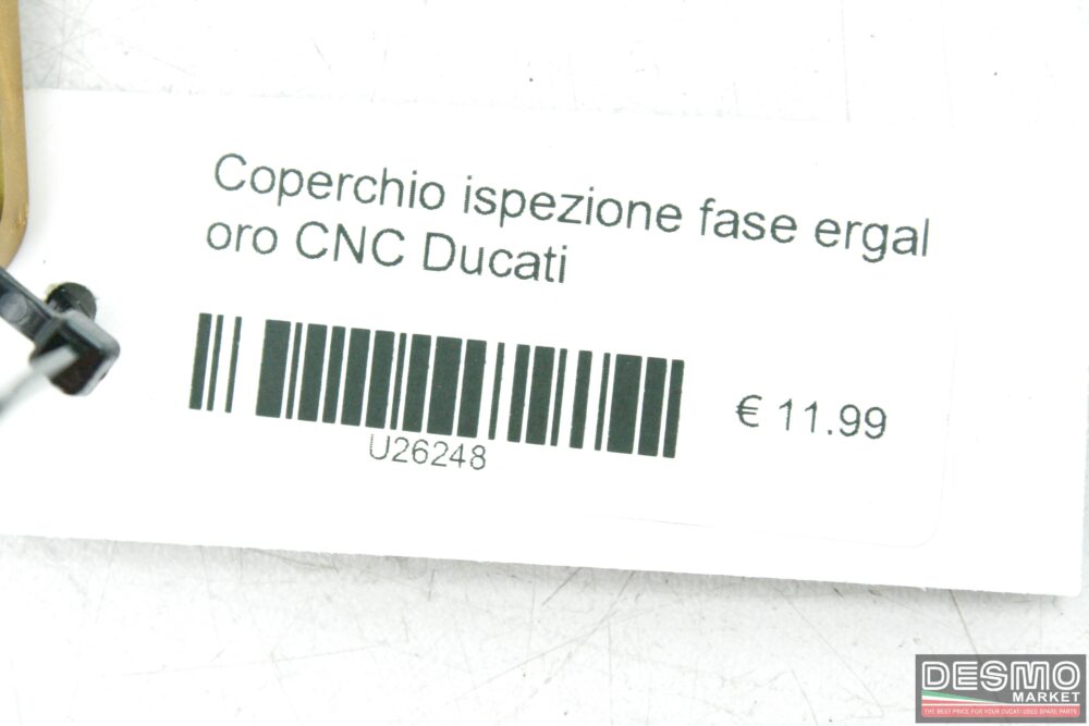 Coperchio ispezione fase ergal oro CNC Ducati