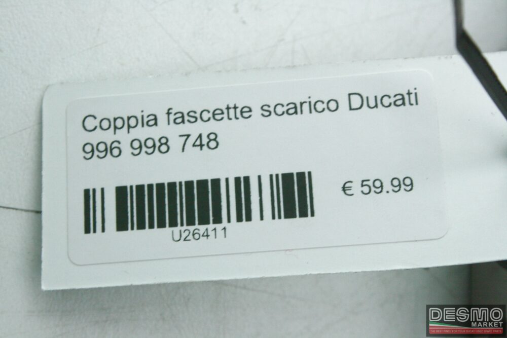 Coppia fascette scarico Ducati 996 998 748