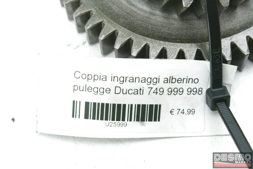 Coppia ingranaggi alberino pulegge Ducati 749 999 998