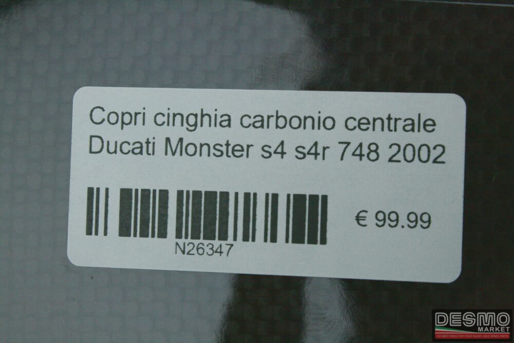 Copri cinghia carbonio centrale Ducati Monster s4 s4r 748 2002