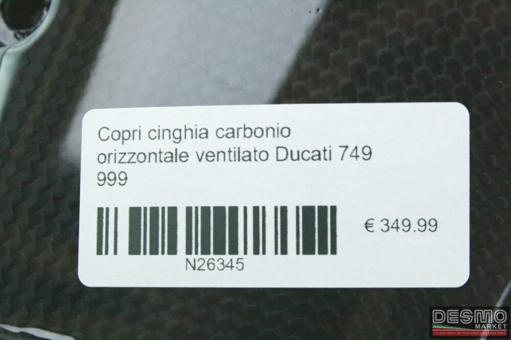 Copri cinghia carbonio orizzontale ventilato Ducati 749 999