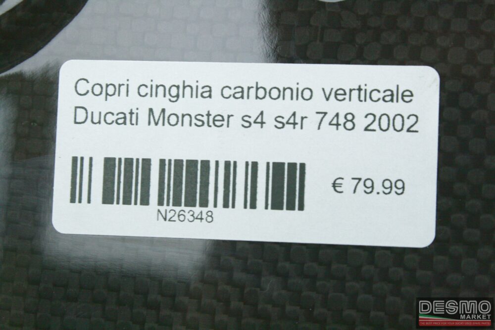 Copri cinghia carbonio verticale Ducati Monster s4 s4r 748 2002