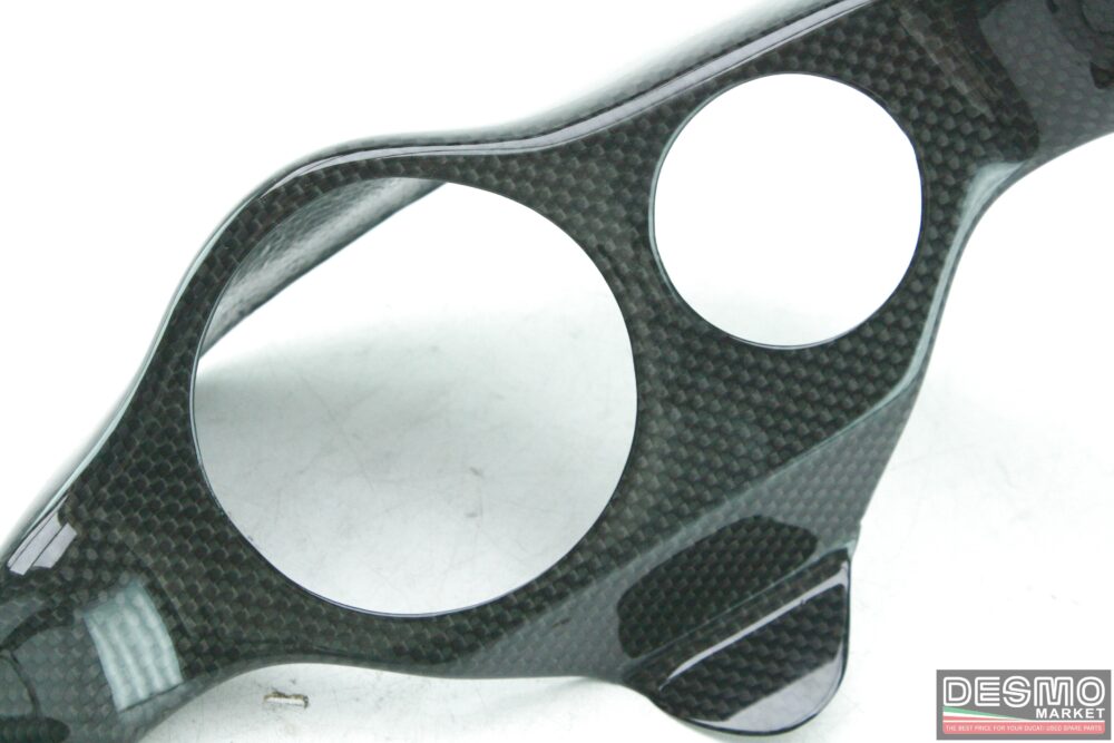 Cover strumentazione carbonio trama originale plain Ducati Supermono