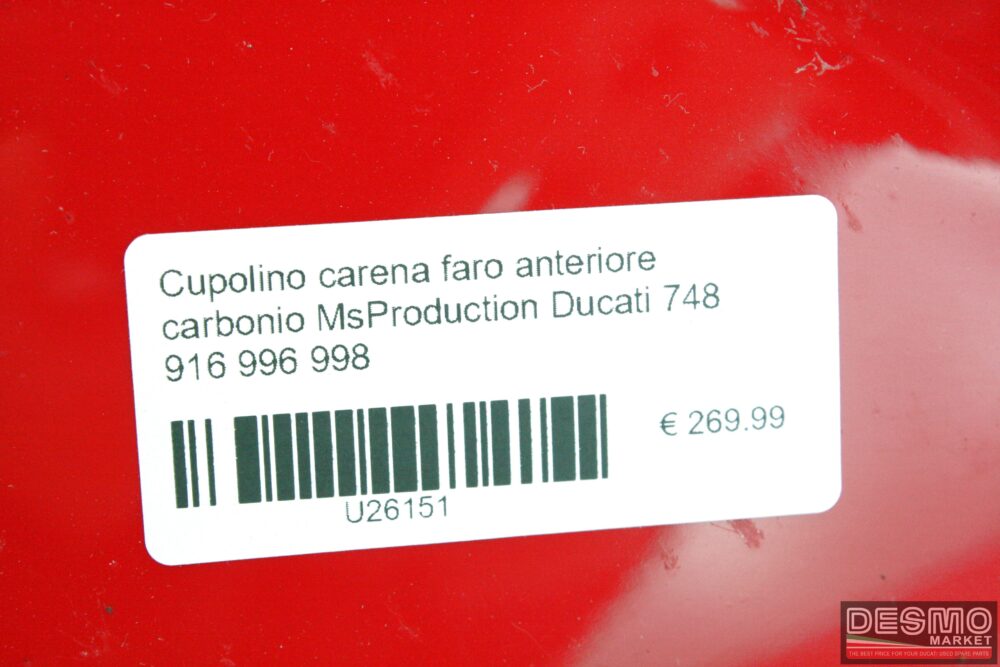 Cupolino carena faro anteriore MsProduction Ducati 748 916 996 998