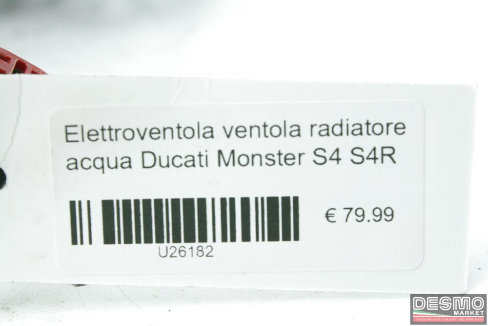 Elettroventola ventola radiatore acqua Ducati Monster S4 S4R