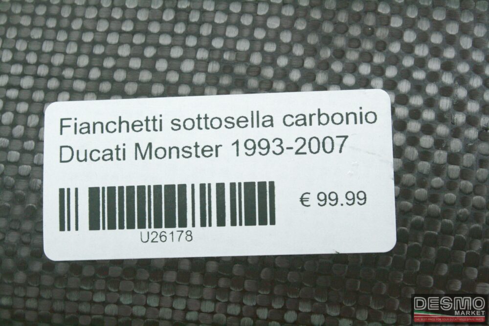 Fianchetti sottosella carbonio Ducati Monster 1993-2007