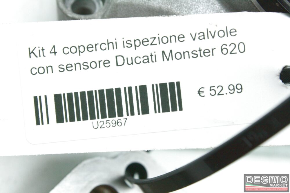 Kit 4 coperchi ispezione valvole con sensore Ducati Monster 620