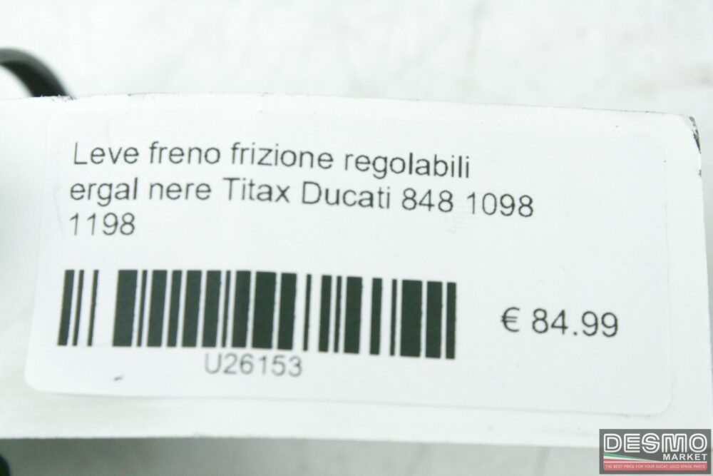 Leve freno frizione regolabili ergal nere Titax Ducati 848 1098 1198