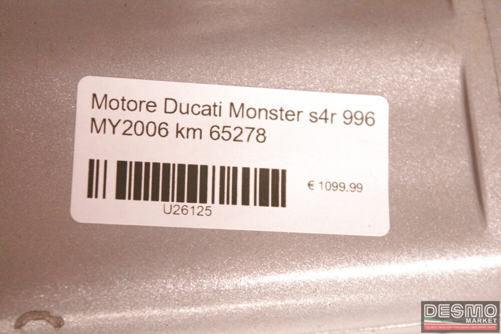 Motore Ducati Monster s4r 996 MY2006 km 65278