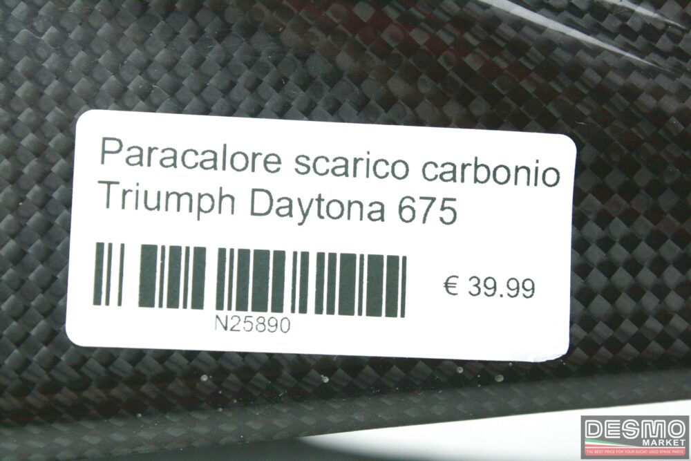 Paracalore scarico carbonio Triumph Daytona 675