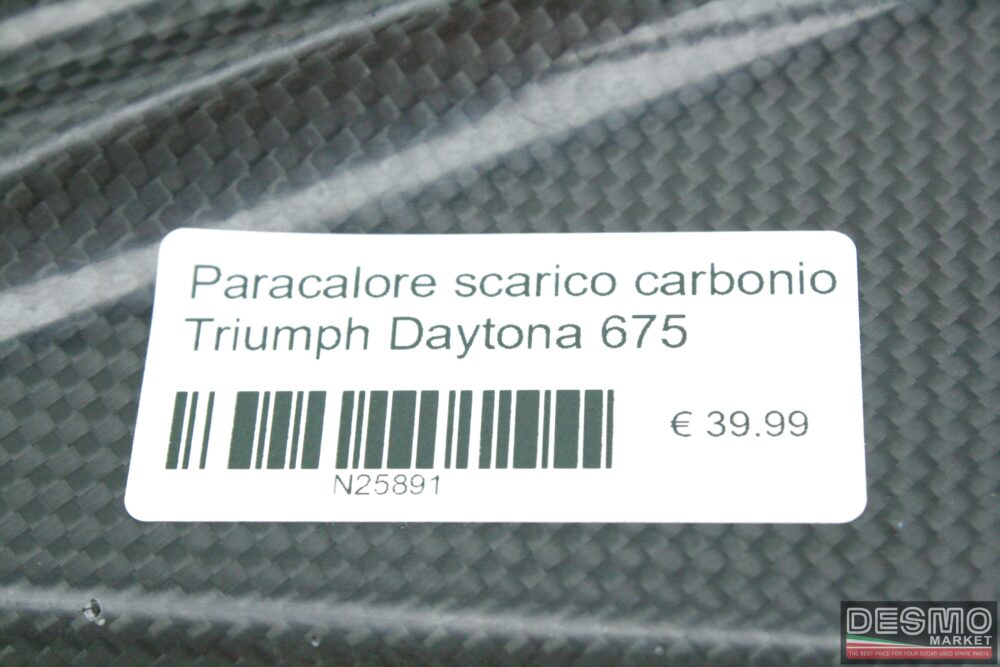 Paracalore scarico carbonio Triumph Daytona 675