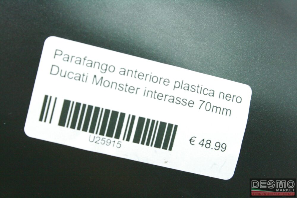 Parafango anteriore plastica nero Ducati Monster interasse 70mm