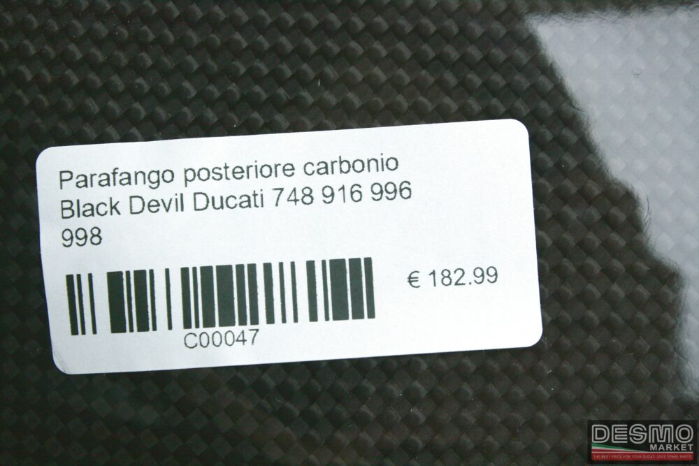 Parafango posteriore carbonio Black Devil Ducati 748 916 996 998