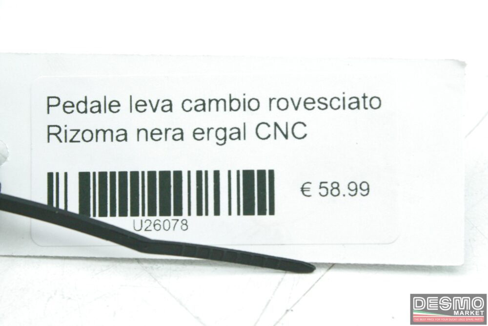 Pedale leva cambio rovesciato Rizoma nera ergal CNC